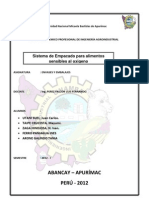 Sistema de Empacado de Alimentos Sensibles Al O2