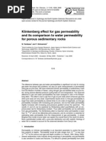 Klinkenberg effect for gas permeability