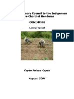 Preposed Land Reforms by the People of the Maya Chorti of Honduras - 2004, Translation
