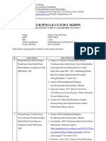 Formulir Pengajuan Judul Skripsi