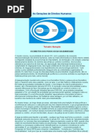 As Gerações de Direitos Humanos