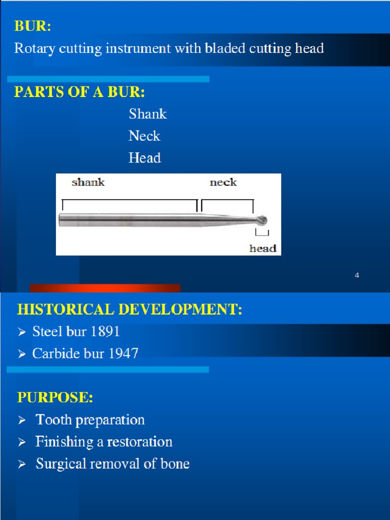 Dental Burs PDF