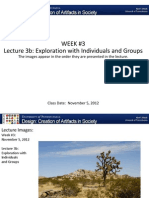 Week 3 Lecture 3b: Individual & Group Exploration