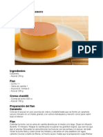 Flan de Vainilla Casero