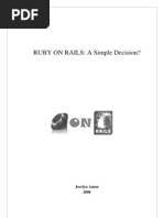 Download Ruby on Rails A Simple Decision by Jocelyn Amon SN12353499 doc pdf