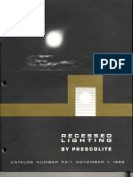 Prescolite Recessed Lighting Catalog RS-1 1966