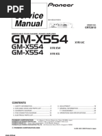 Pioneer gm-x552 SM | PDF | Loudspeaker | Amplifier