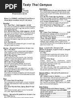 Download Tasty Thai Campus Menu by Tasty Thai Campus SN12355831 doc pdf