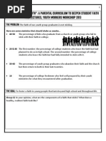 Teaching Sticky Faith Handout