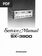 Pioneer sx-3900 Service Manual