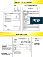 Statement of Account: Header Page Succeeding Page/S