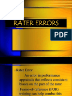 Rater Errors