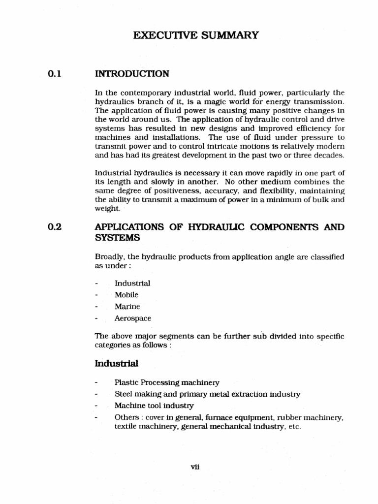 Hydraulic Components Industry Overview | PDF | Valve | Industries