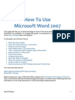 How To Use Microsoft Word 2007
