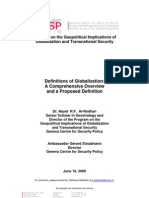 Definitions of Globalization - A Comprehensive Overview and A Proposed Definition