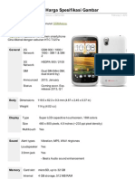 HP HTC Desire U Harga Spesifikasi Gambar