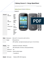 Samsung S7710 Galaxy Xcover 2 Harga Spesifikasi Gambar