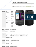 Blackberry Q10 - Harga Spesifikasi Gambar