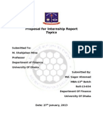Proposal For Internship Report: Topics