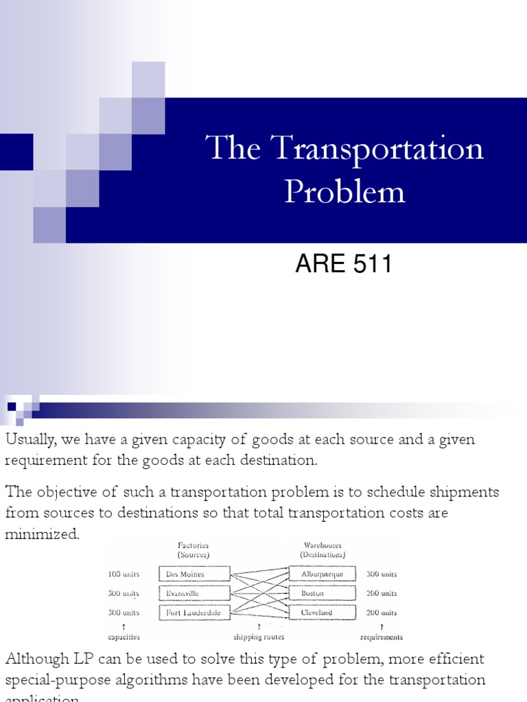 Transportation Problem Solutions Guide | PDF | Transport | Mathematical ...