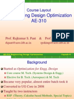 Intro. To Optimal Design and Problem Formulation.