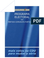 Programa Eleitoral Pcp
