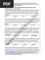 Manhattan Associates Aptitude Placement Paper Level1