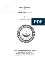 Seminar Title: Govt. Engineering College, Ajmer