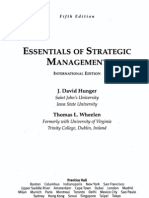 Essentials of Strategic Management: J. David Hunger