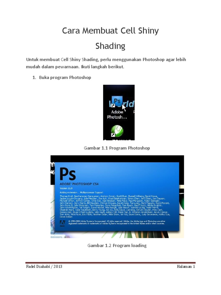 Teknik Shading Cell Shiny di Photoshop | PDF | Komputer