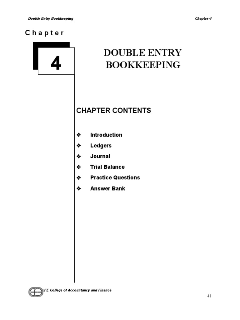 Double Entry Bookkeeping Guide | PDF | Business