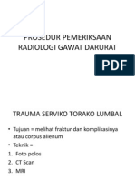 Prosedur Pemeriksaan Radiologi Gawat Darurat