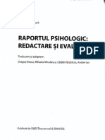 Raportul Psihologic- Redactare si Evaluare 1