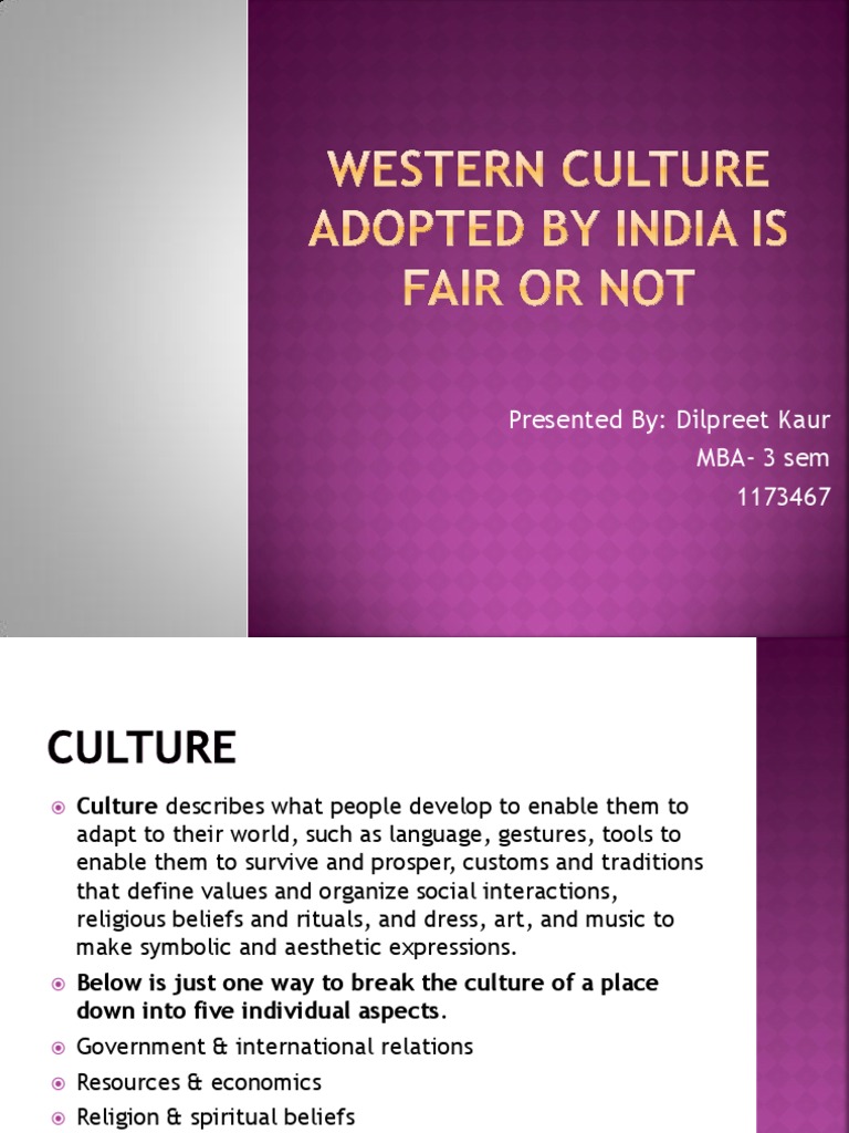 Western Culture | PDF | Traditions | Western Culture