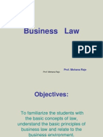 Business Law: Prof. Mohana Raje