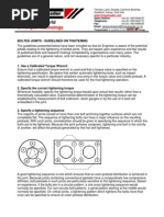 Snug-Tightened Bolt Installation Guide | PDF | Mechanical Engineering