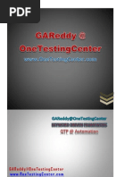 Download GAReddyOneTestingCenterQTPFramework by GAReddy SN123608875 doc pdf