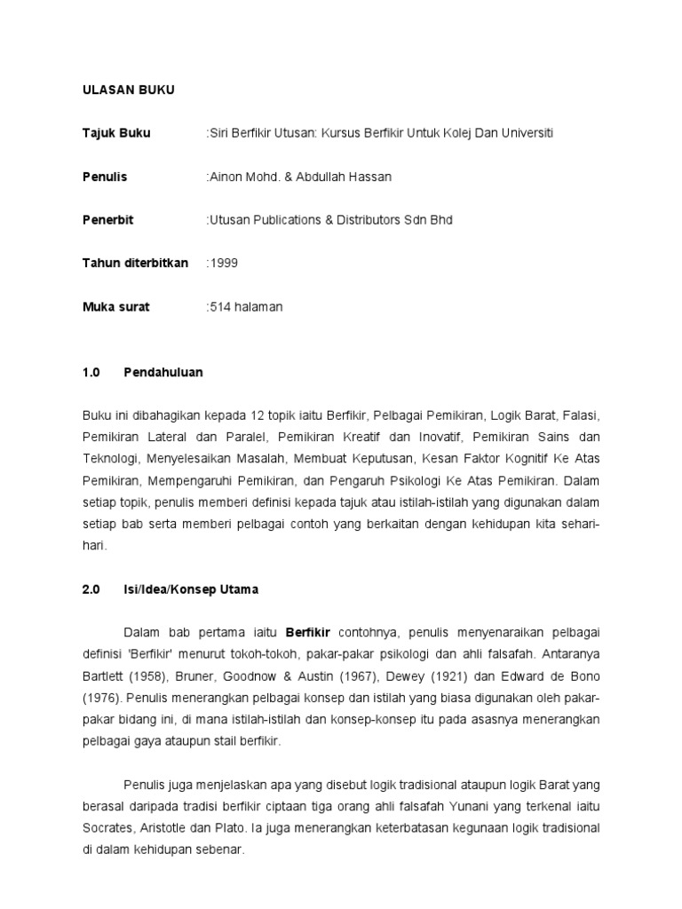 Ulasan Buku Pdf