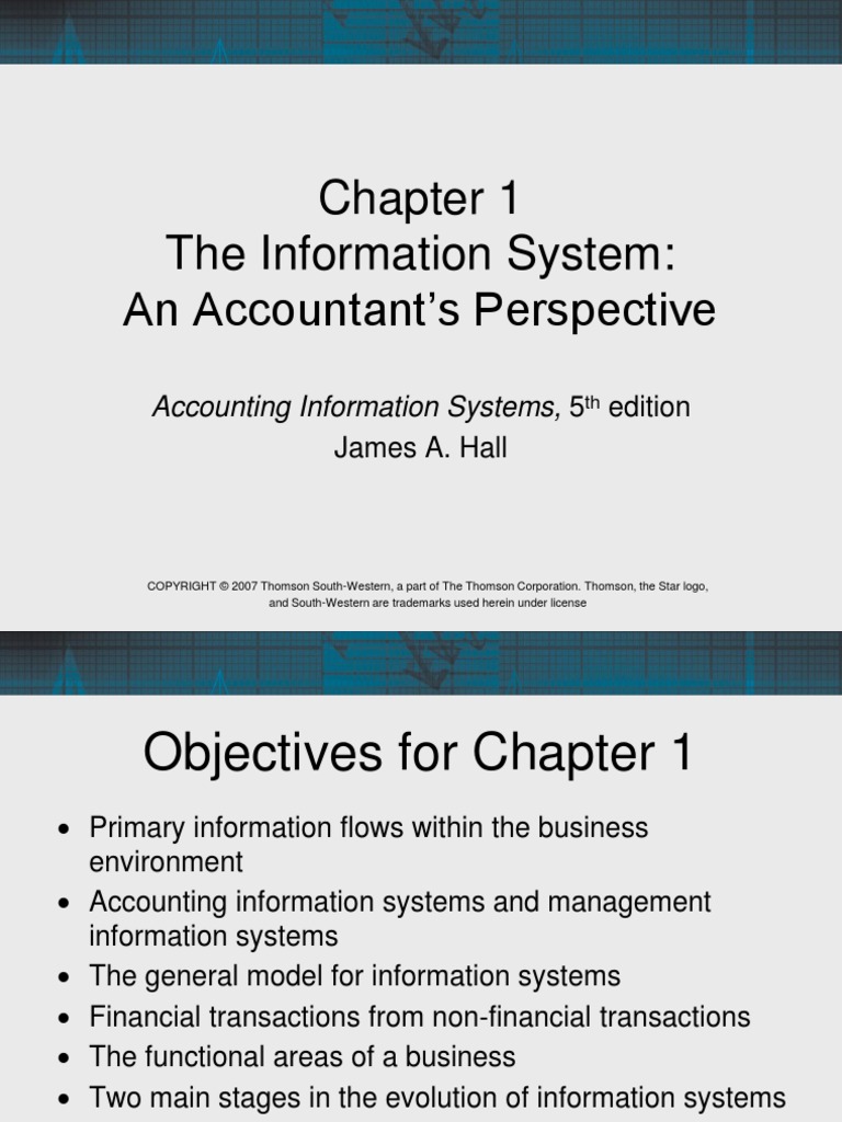 Accounting Information System - Chapter 1 | PDF | Conceptual Model | Audit