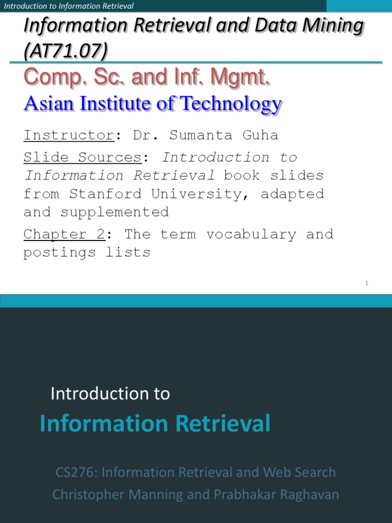 Key Concepts in Information Retrieval | PDF | Search Engine Indexing ...