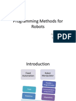 Programming Methods For Robots: Apurva Joshi M.Tech (RE)