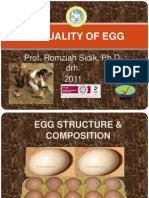 Quality of Egg: Prof. Romziah Sidik, Ph.D. Drh. 2011