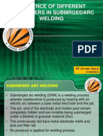 Influence of Different Parameters in Submrged Arc Welding