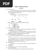 Chapter 4 Top-Down Parsing: Outline