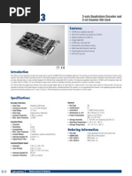 Features: 3-Axis Quadrature Encoder and 2-ch Counter ISA Card