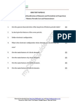 11th Chemistry Elements Test 02