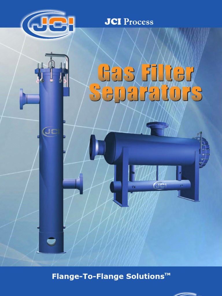 JCI Process Filter Separator Technical Brochure PDF Filtration