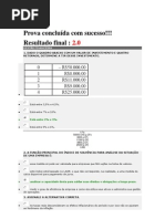 Prova14 - Gestao Financeira