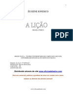 A Lição - Ionesco