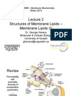 Structures of Membrane Lipids - Membrane Lipids (I)